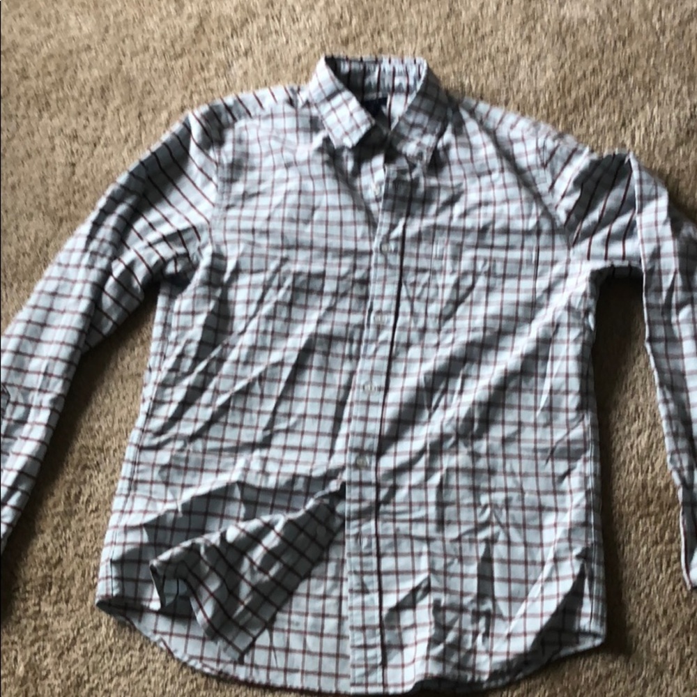 J Crew windowpane button down shirt
